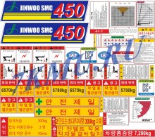 Комплект наклеек для автовышки Jinwoo SMC450